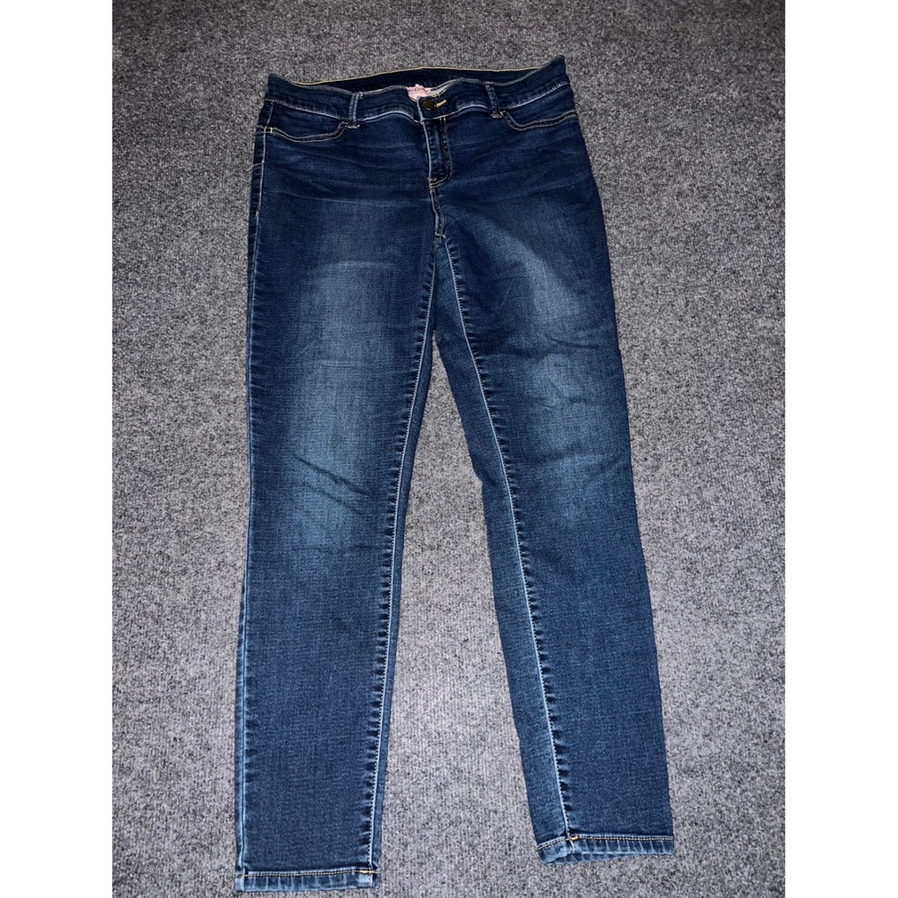 Juicy Couture Womens Dark Wash Skinny Jeans Size 12 Denim Pants